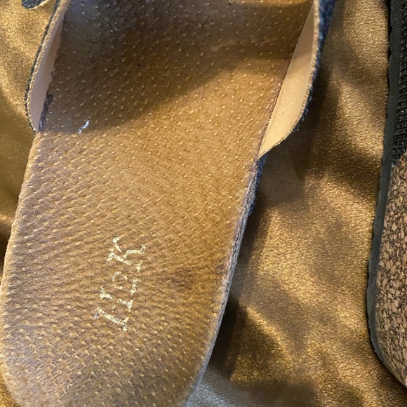 Glittery black sandals by H&K size 10 - Picture 9 of 9